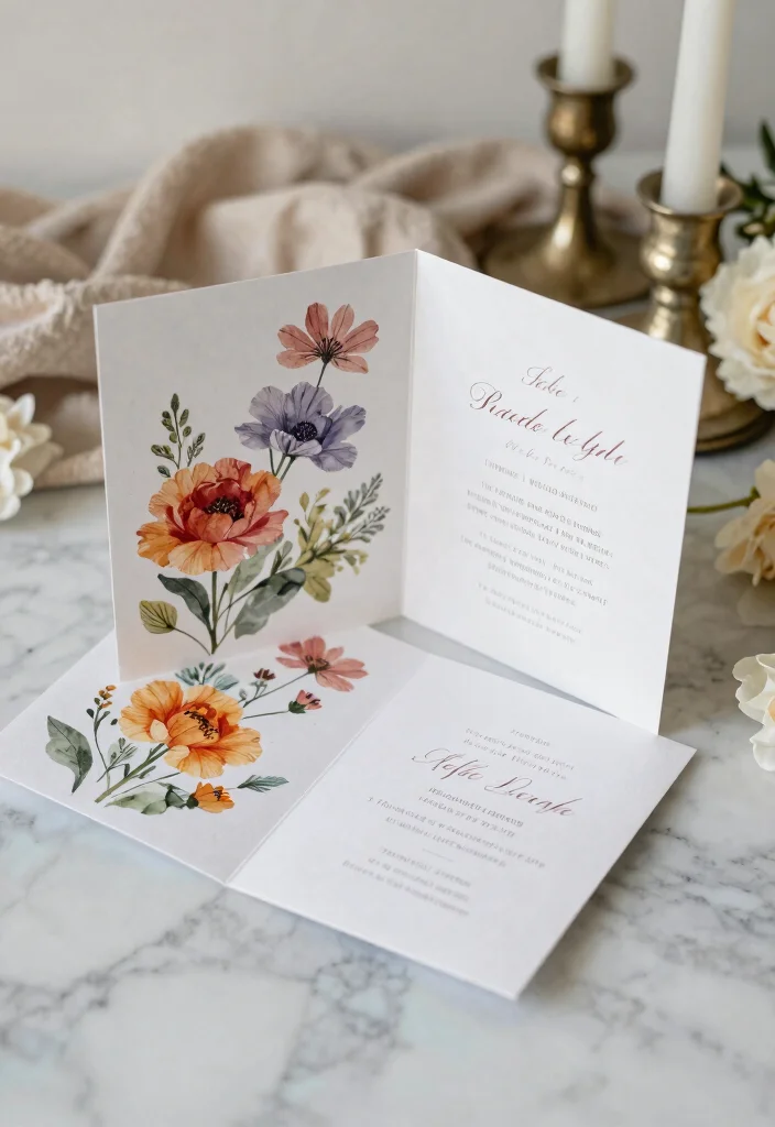 18 Book Wedding Invitations Ideas With Creative Twist 52 18 Book Wedding Invitations Ideas With Creative Twist - 12. Fold-Out Invitations 1