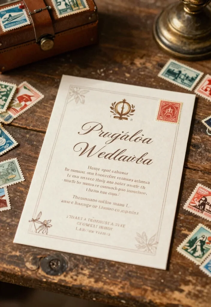 18 Book Wedding Invitations Ideas With Creative Twist 53 18 Book Wedding Invitations Ideas With Creative Twist - 13. Vintage Postcard Invitations 1