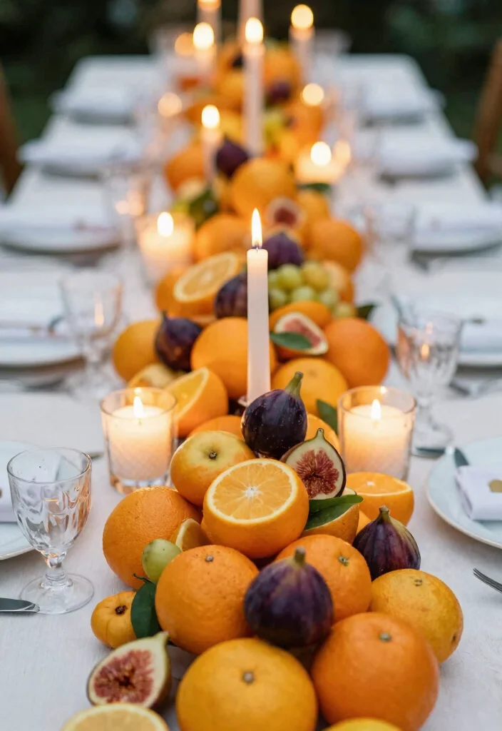 18 Candle Centerpieces Wedding 2026 Trending Ideas That Glow Softly 34 18 Candle Centerpieces Wedding 2026 Trending Ideas That Glow Softly - 14. Seasonal Fruits with Candles 1