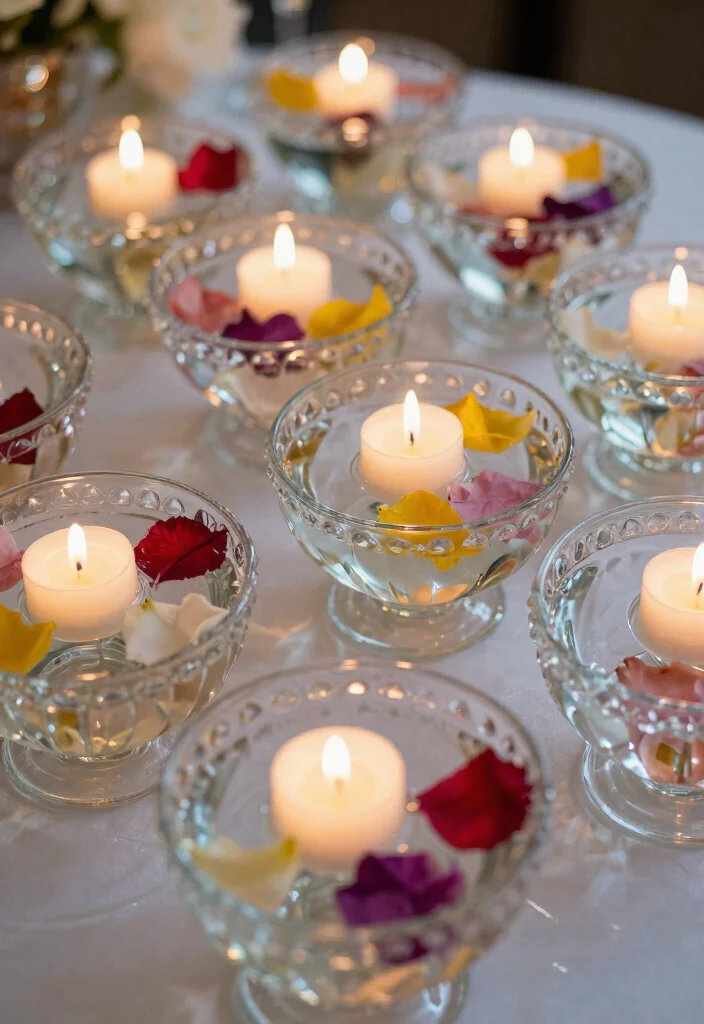 18 Candle Centerpieces Wedding 2026 Trending Ideas That Glow Softly 5 18 Candle Centerpieces Wedding 2026 Trending Ideas That Glow Softly - 5. Floating Candles in Water 1