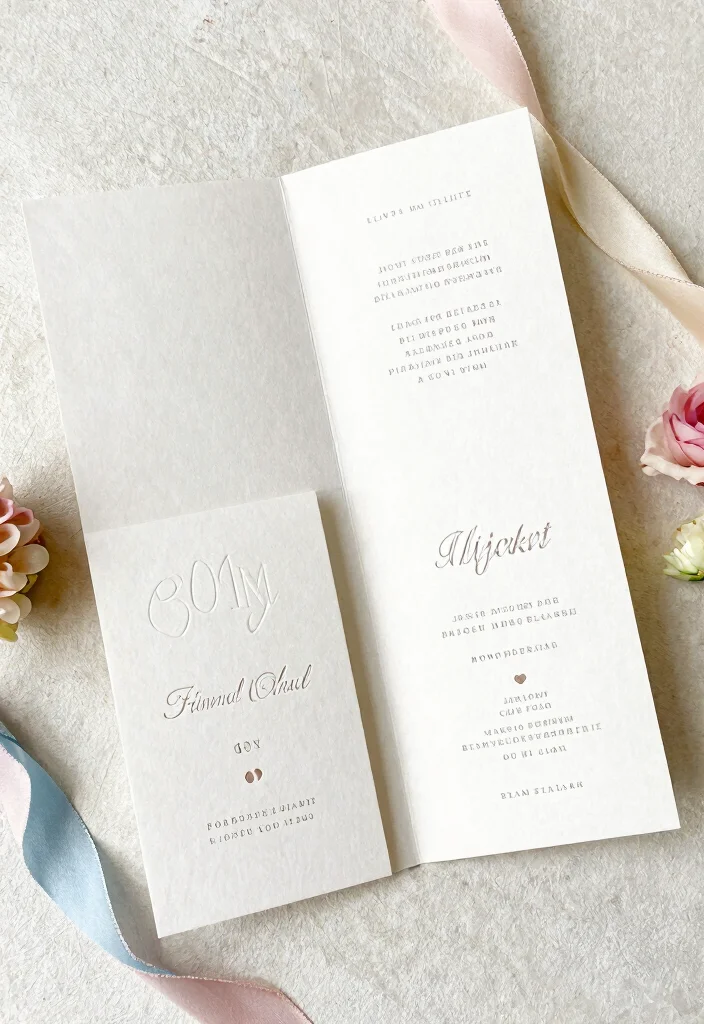 18 Embossed Wedding Invitations Ideas With Luxe Texture - 17. Interactive Embossing Elements 1