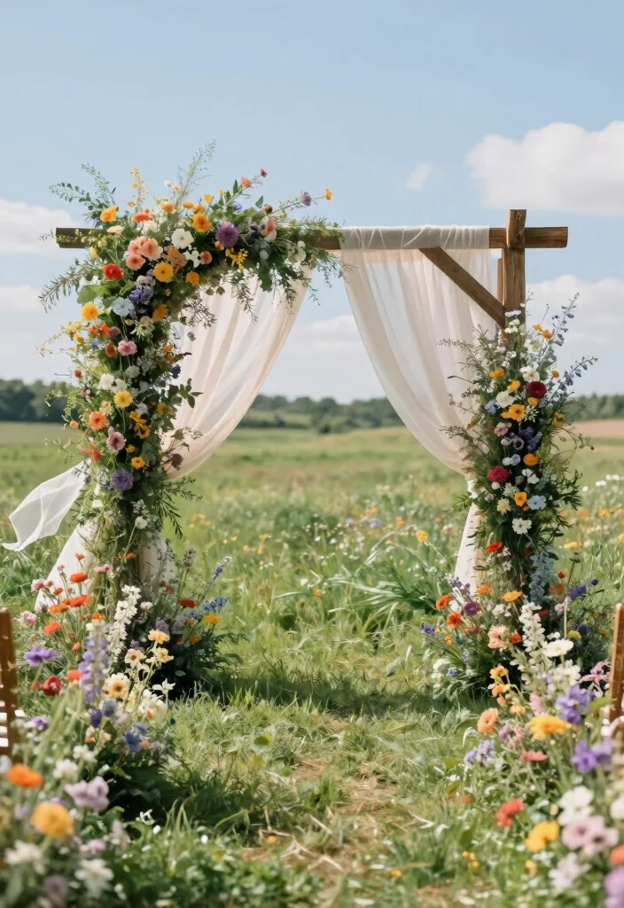 18 Floral Arch Wedding 2026 Trending Ideas With Lush Romantic Blooms 1 18 Floral Arch Wedding 2026 Trending Ideas With Lush Romantic Blooms - 1. Wildflower Wonder 1