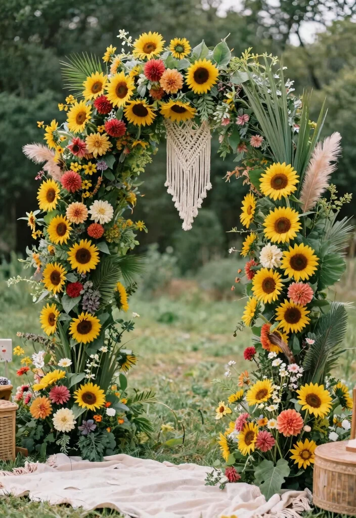 18 Floral Arch Wedding 2026 Trending Ideas With Lush Romantic Blooms 24 18 Floral Arch Wedding 2026 Trending Ideas With Lush Romantic Blooms - 4. Boho Bliss 1