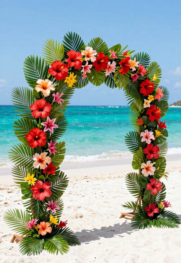 18 Floral Arch Wedding 2026 Trending Ideas With Lush Romantic Blooms 28 18 Floral Arch Wedding 2026 Trending Ideas With Lush Romantic Blooms - 8. Tropical Paradise 1
