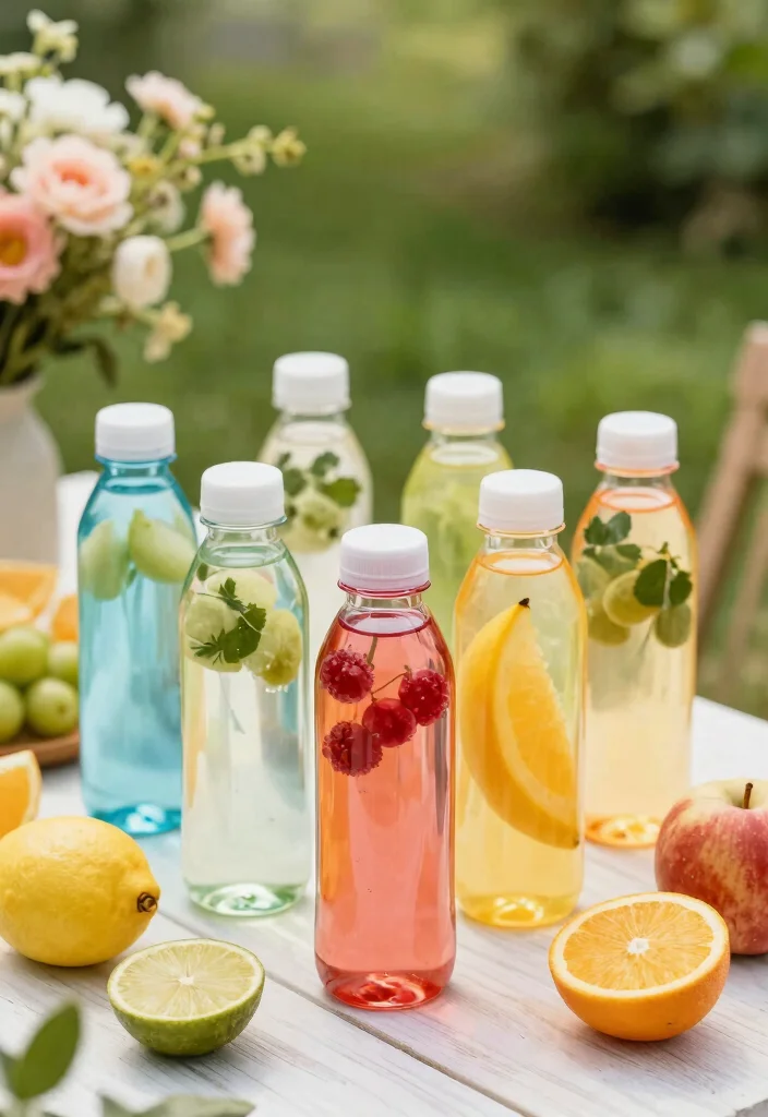 18 Party Favors Wedding Ideas Guests Will Love - 10. Infused Water Bottles 1