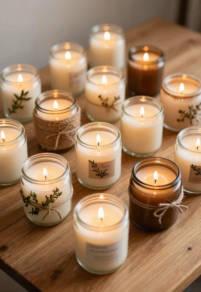 18 Party Favors Wedding Ideas Guests Will Love - 14. Upcycled Jar Candles 1