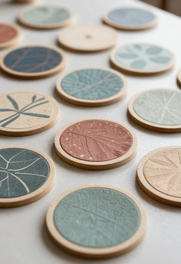18 Party Favors Wedding Ideas Guests Will Love - 17. Handmade Coasters 1