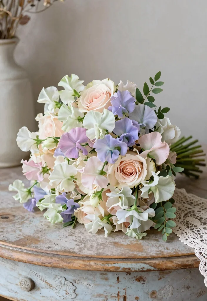18 Timeless Wedding Flowers Ideas That Never Go Out of Style 30 18 Timeless Wedding Flowers Ideas That Never Go Out of Style - 10. Vintage-Style Sweet Peas 1