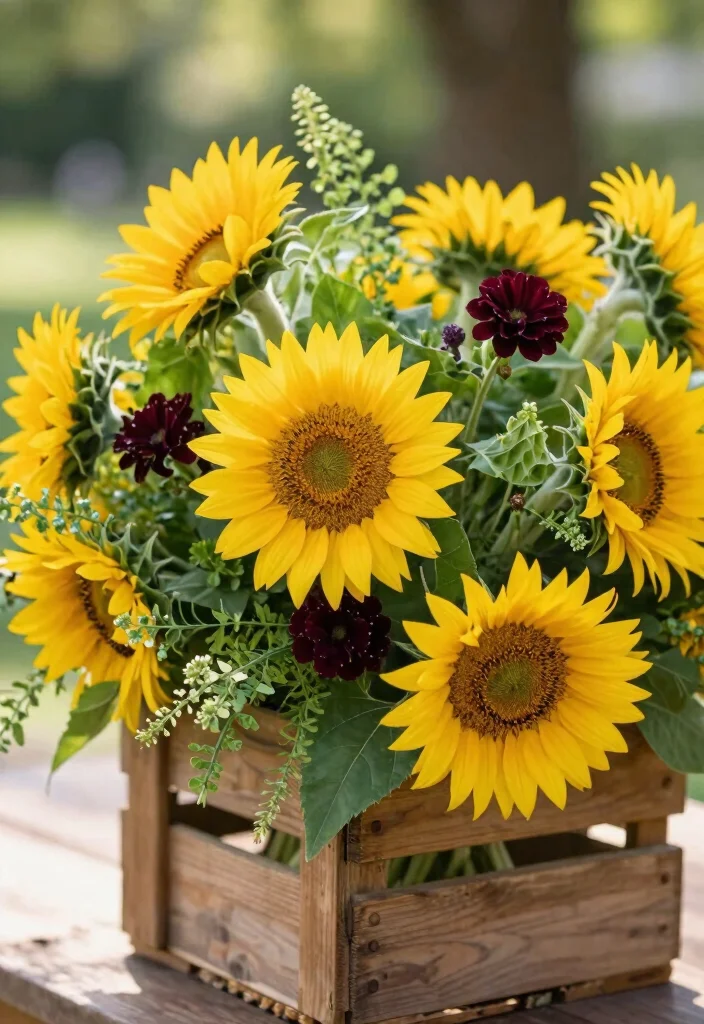 18 Timeless Wedding Flowers Ideas That Never Go Out of Style 6 18 Timeless Wedding Flowers Ideas That Never Go Out of Style - 6. Seasonal Sunflowers 1