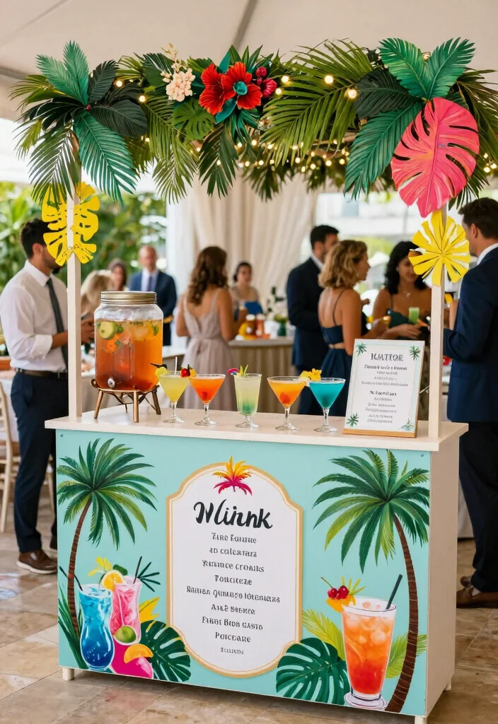 18 Wedding Drink Signs Ideas That Add Fun Detail 55 18 Wedding Drink Signs Ideas That Add Fun Detail - 15. Themed Drink Stations 1
