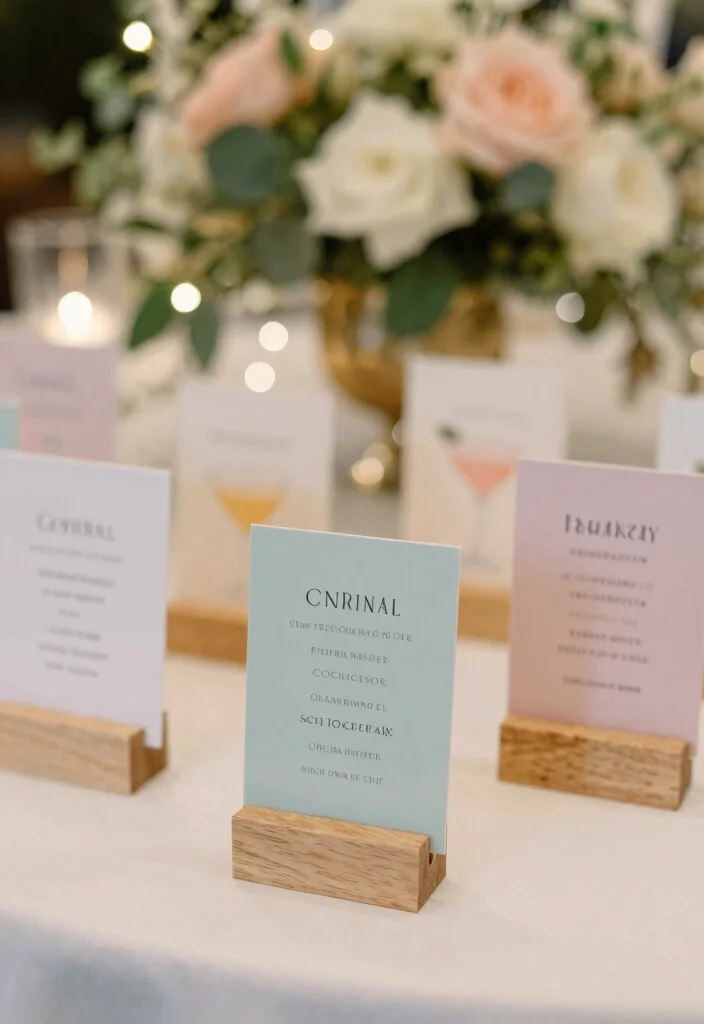 18 Wedding Drink Signs Ideas That Add Fun Detail 3 18 Wedding Drink Signs Ideas That Add Fun Detail - 3. Miniature Drink Signs 1