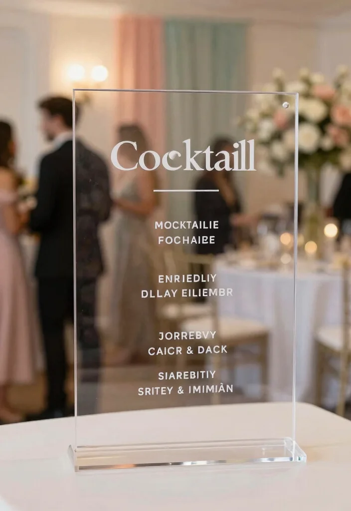 18 Wedding Drink Signs Ideas That Add Fun Detail 7 18 Wedding Drink Signs Ideas That Add Fun Detail - 7. Playful Acrylic Signs 1