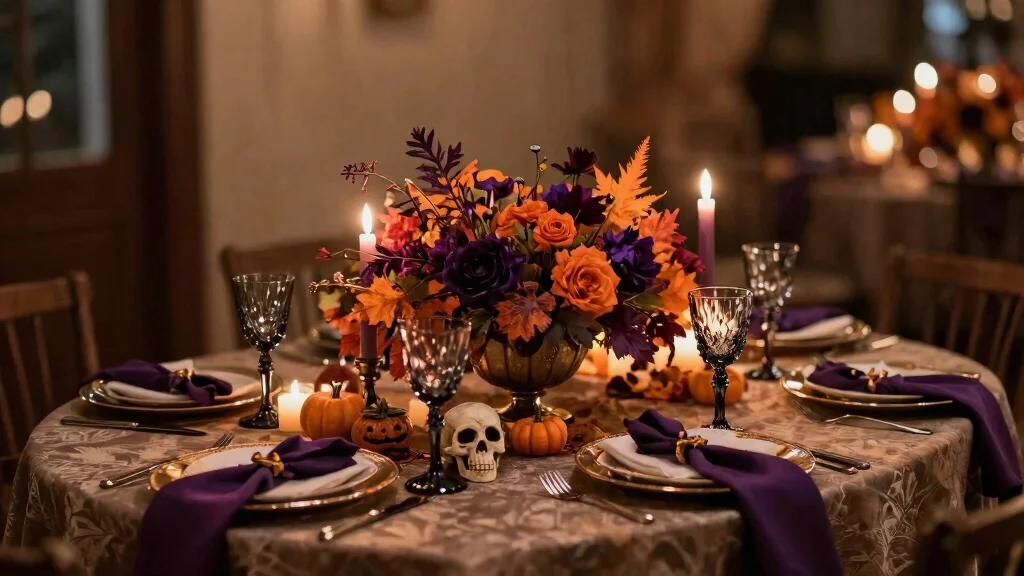 10 Halloween Wedding Centerpieces That Set the Mood Without Gore