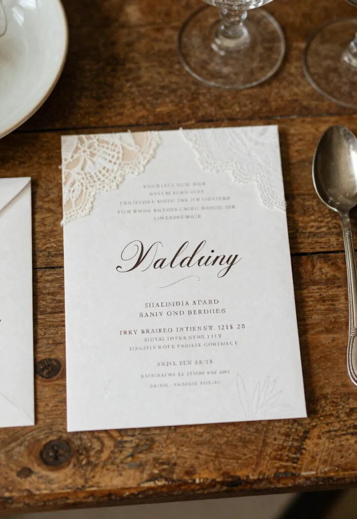10 Modern Elegant Wedding Invitations That Don't Look Like Templates - 5. Vintage Charm with a Modern Twist 1