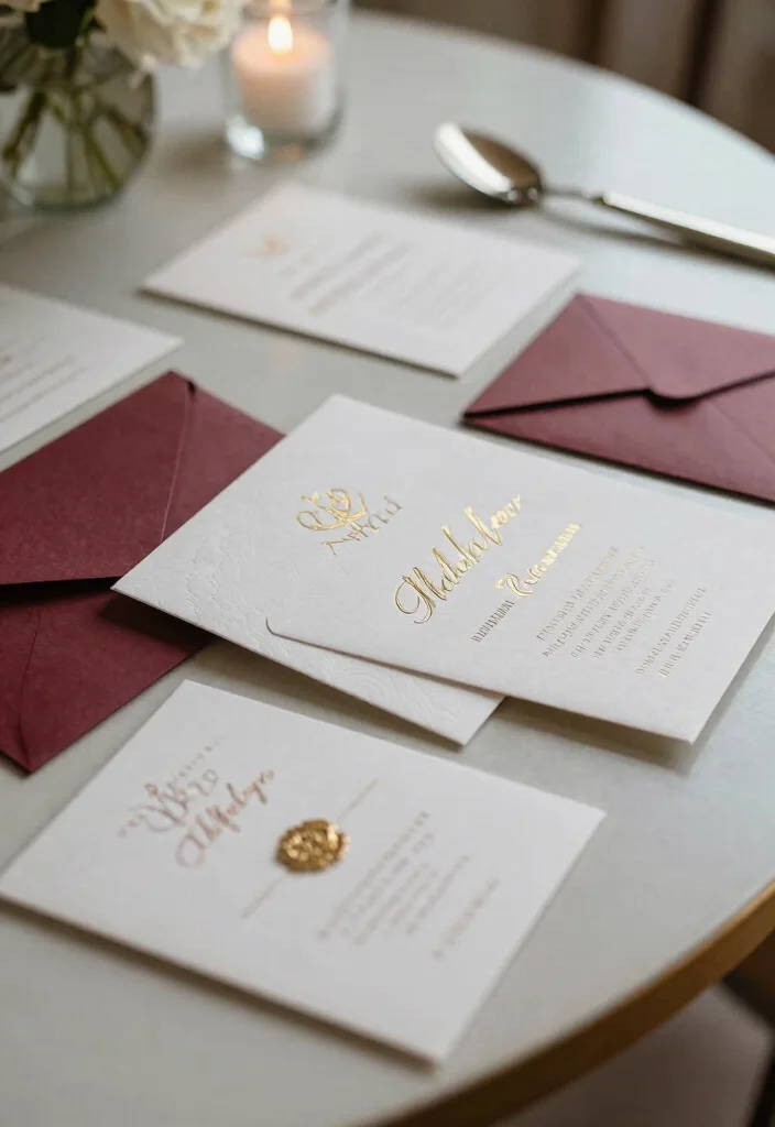 10 Modern Elegant Wedding Invitations That Don't Look Like Templates - 8. Foil Stamping Delight 1