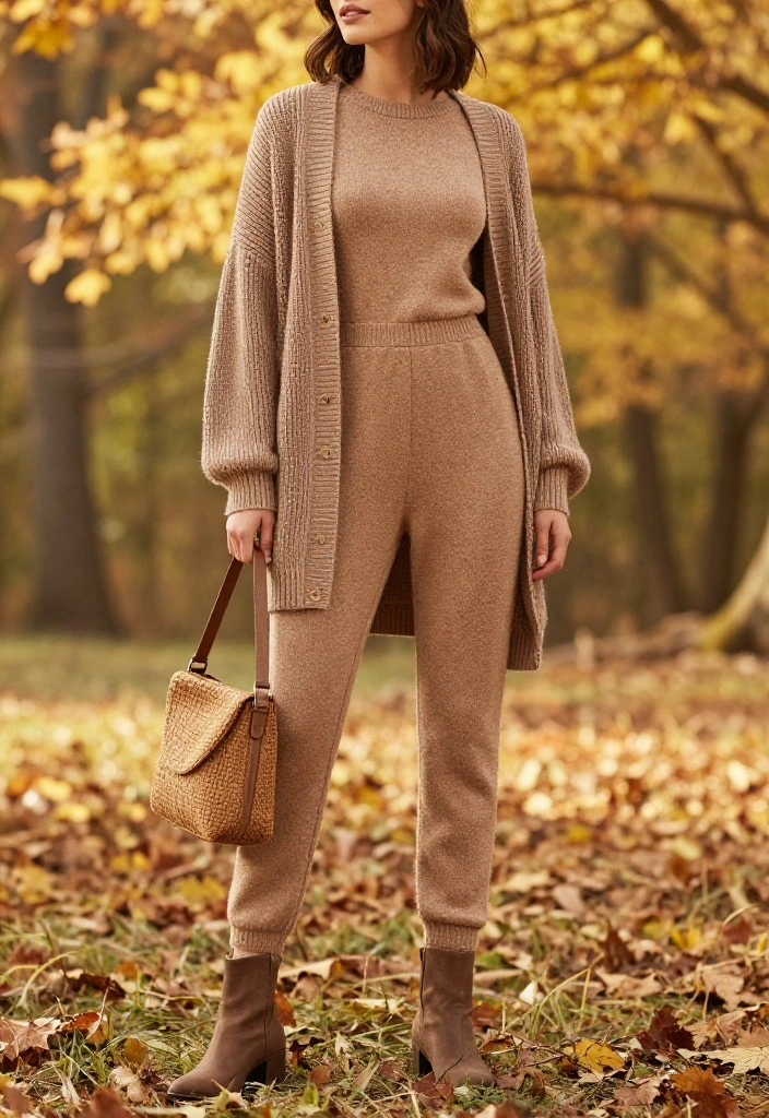 12 Fall Wedding Guest Outfit October Ideas for Unpredictable Weather - 1. Cozy Knit Jumpsuit 1