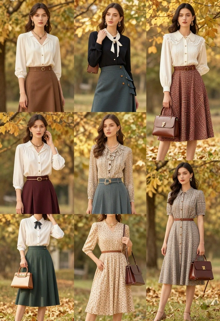 12 Fall Wedding Guest Outfit October Ideas for Unpredictable Weather - 9. Vintage-Inspired Ensemble 1