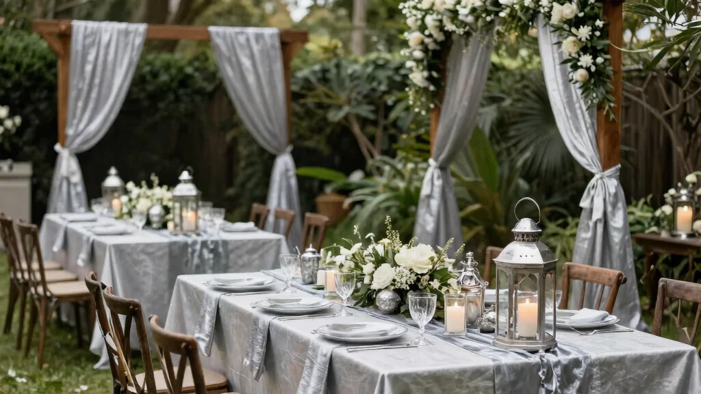 12 Silver Wedding Decorations That Don't Clash With Your Venue