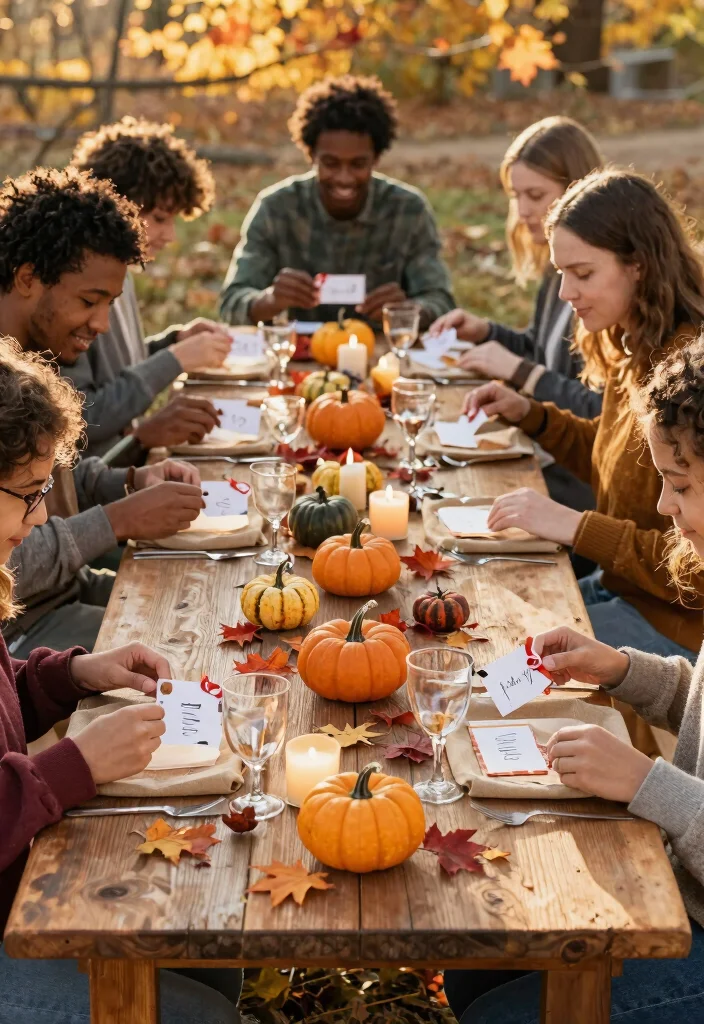 12 Simple Fall Wedding Table Decor That Doesn't Need a Florist - 1. Mini Pumpkin Place Holders 1