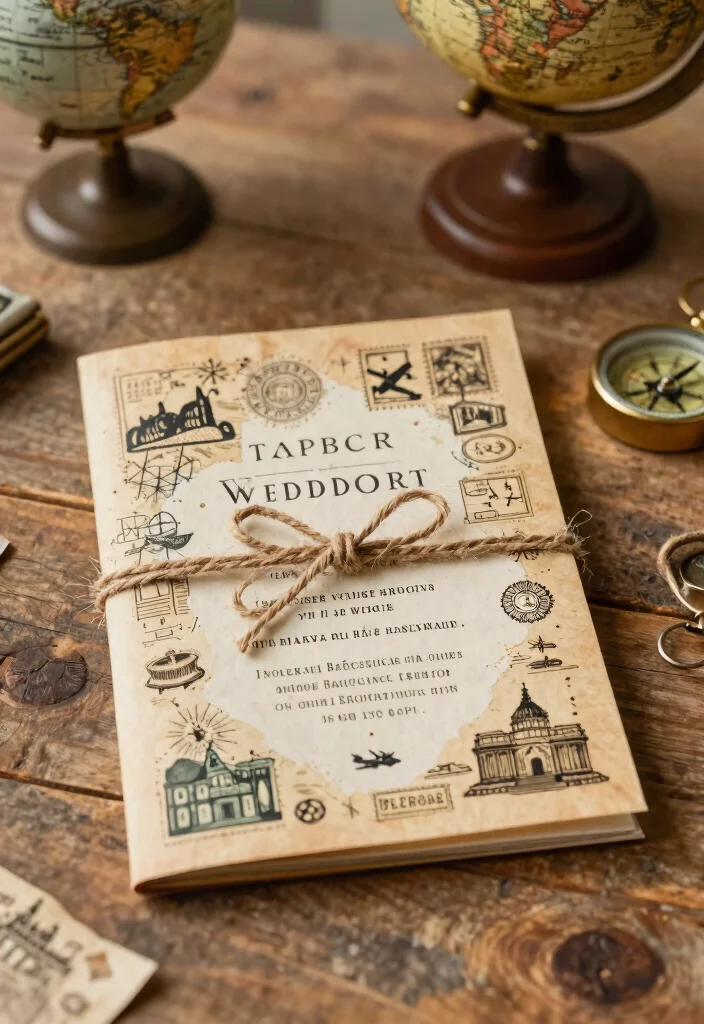 12 Vintage Inspired Wedding Invitations With Printable Templates 40 12 Vintage Inspired Wedding Invitations With Printable Templates - 10. Vintage Travel Theme 1