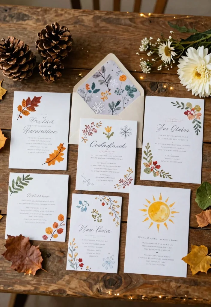 12 Vintage Inspired Wedding Invitations With Printable Templates 52 12 Vintage Inspired Wedding Invitations With Printable Templates - 12. Seasonal Theme Invites 1