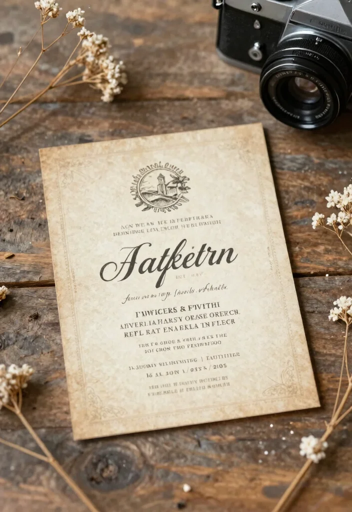 12 Vintage Inspired Wedding Invitations With Printable Templates 3 12 Vintage Inspired Wedding Invitations With Printable Templates - 3. Vintage Postcard Style 1