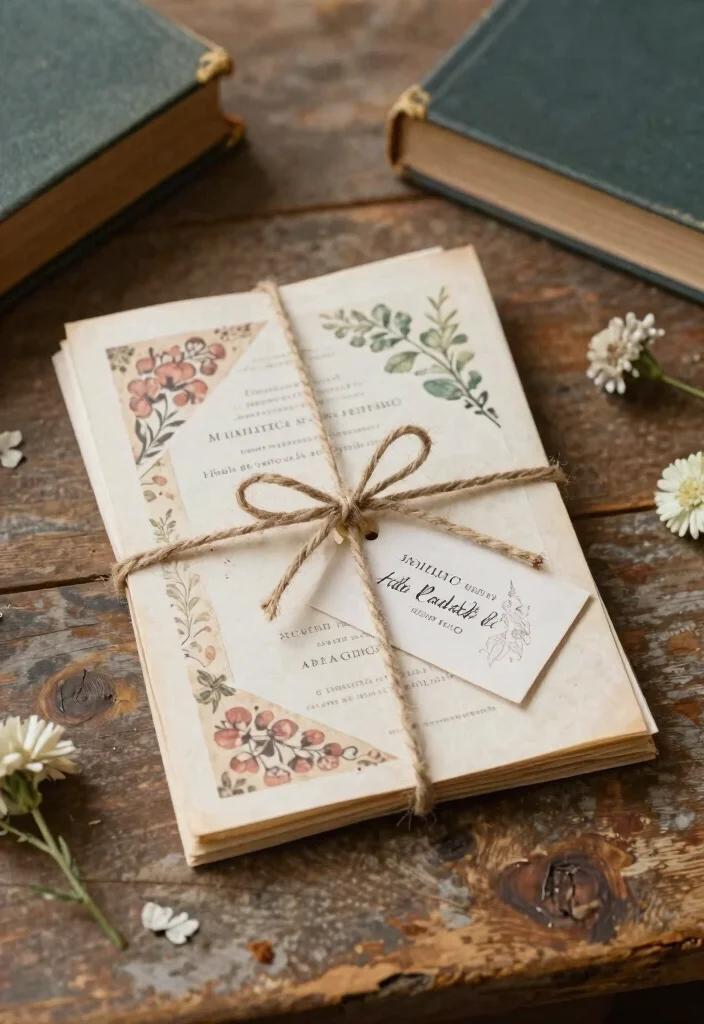 12 Vintage Inspired Wedding Invitations With Printable Templates 16 12 Vintage Inspired Wedding Invitations With Printable Templates - 6. Antique Book Page Invitations 1