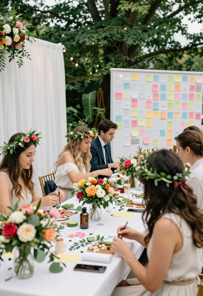 12 Wedding Stage Decorations That Anchor Without Drilling - 12. Interactive Decor Stations 1