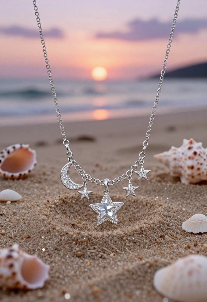 14 Beach Wedding Jewelry That Won't Get Ruined by Sand or Salt - 7. Celestial-Themed Jewelry 1