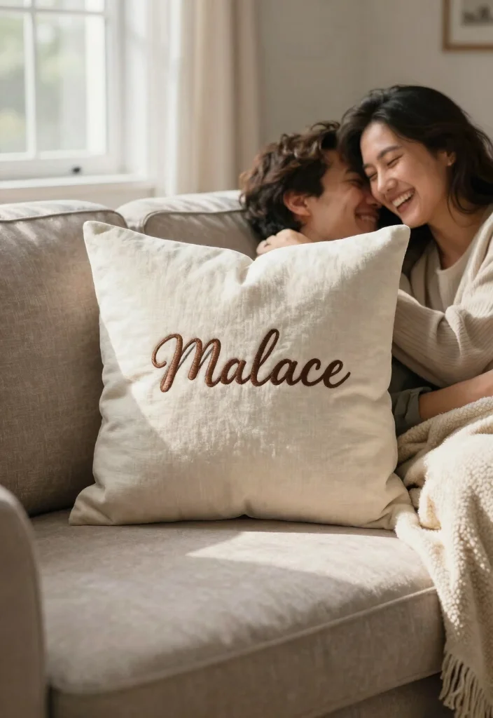 14 Cute Wedding Gifts for Couples They'll Actually Use - 12. Personalized Throw Pillow 1