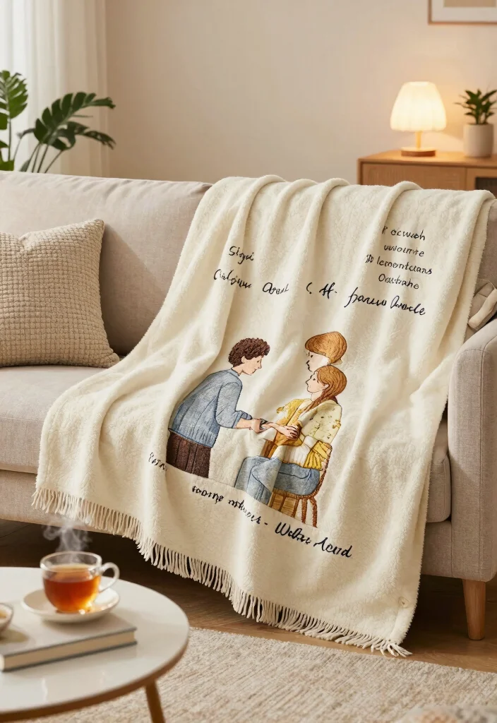 14 Cute Wedding Gifts for Couples They'll Actually Use - 2. Personalized Eco-Friendly Blanket 1