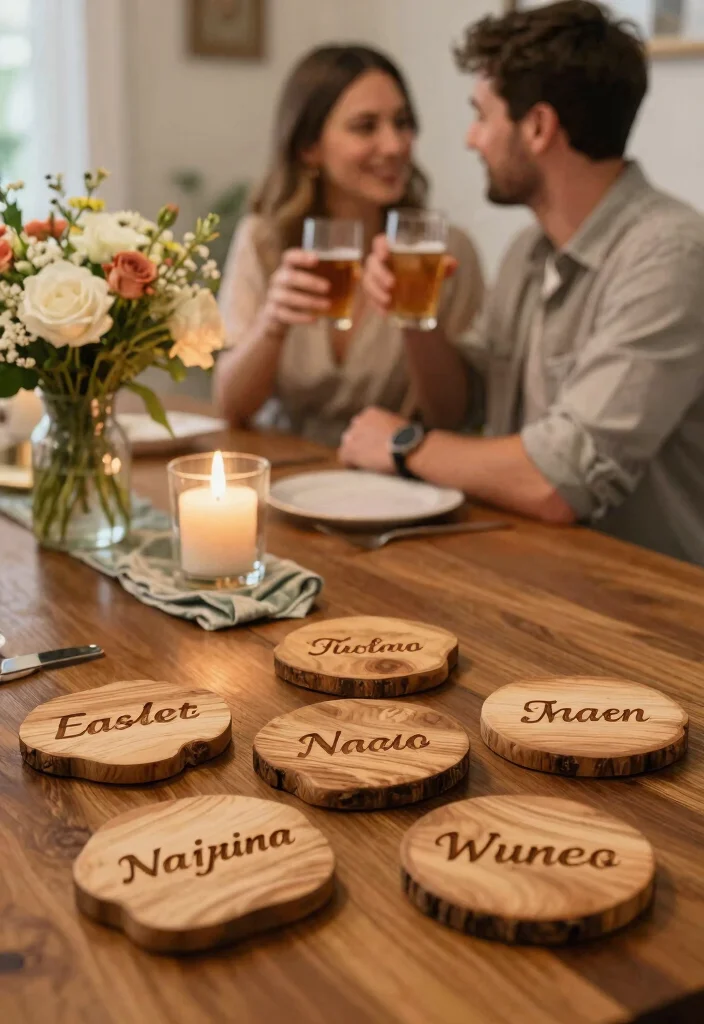 14 Cute Wedding Gifts for Couples They'll Actually Use - 8. Personalized Coasters 1
