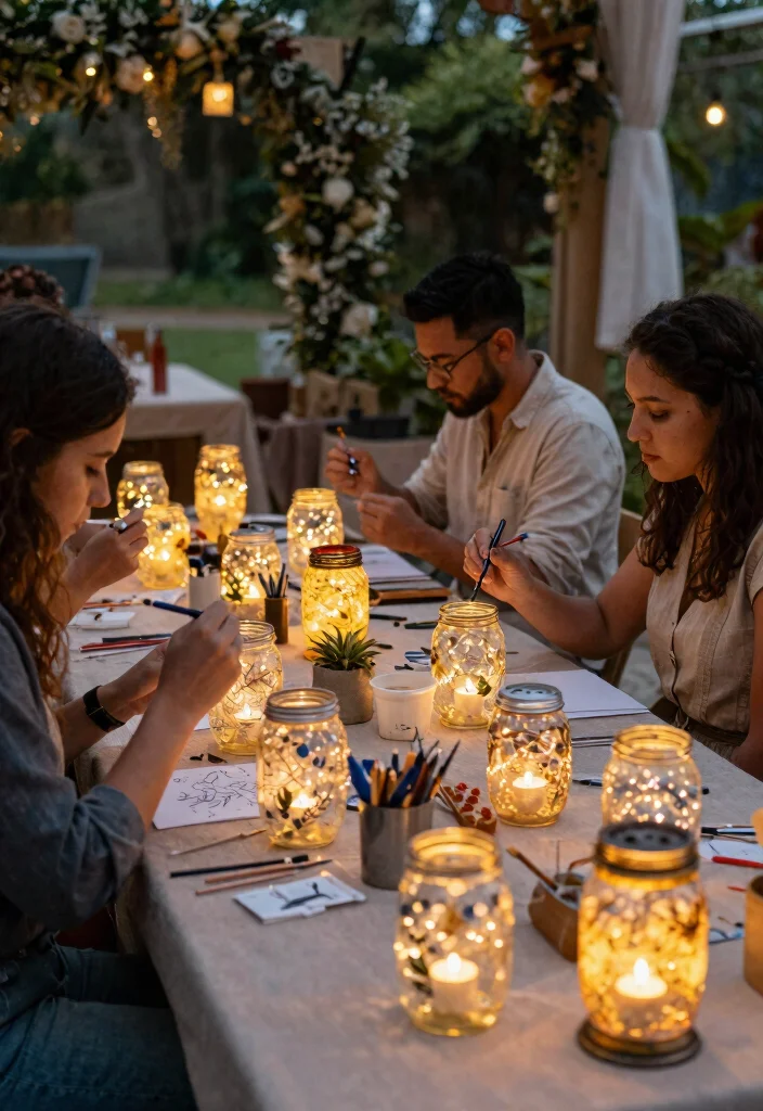 14 Dream Wedding Decorations on a Budget Using Spray Paint & Ribbon - 10. DIY Lanterns with Spray Paint 1
