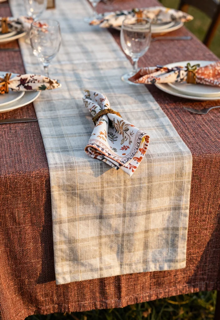 14 Fall Wedding Table Decor Ideas That Don't Look Like Halloween 50 14 Fall Wedding Table Decor Ideas That Don't Look Like Halloween - 10. Seasonal Fabrics 1