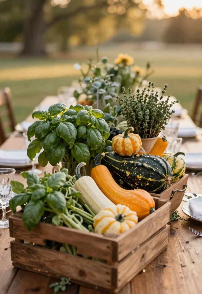 14 Fall Wedding Table Decor Ideas That Don't Look Like Halloween 49 14 Fall Wedding Table Decor Ideas That Don't Look Like Halloween - 9. Farm-to-Table Inspired Decor 1