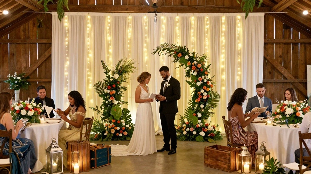 14 Indoor Wedding Backdrop Ideas That Hide Ugly Venue Walls