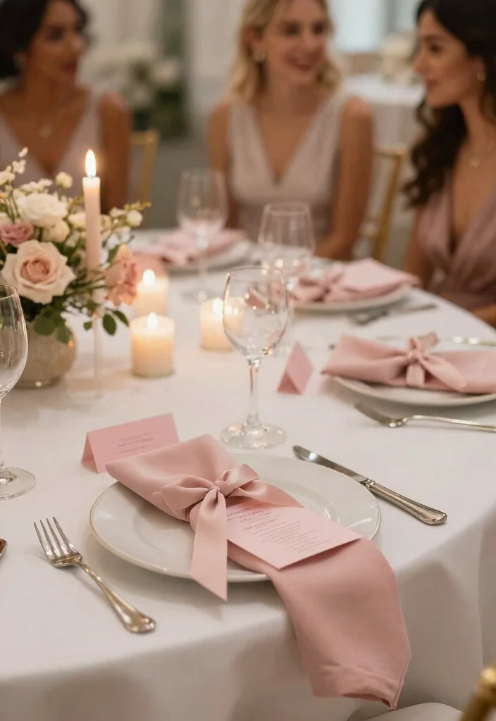 14 Pink Wedding Decorations That Look Adult Not Baby Shower - 4. Romantic Blush Accents 1