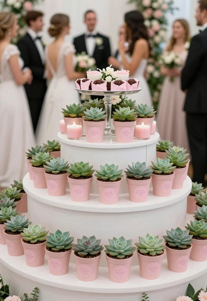 14 Pink Wedding Decorations That Look Adult Not Baby Shower - 7. Pink Wedding Favors 1