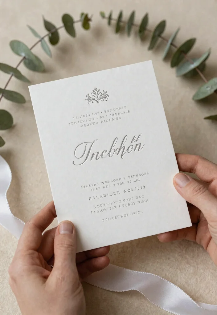 14 Silver Wedding Invitations That Don't Cost as Much as Custom - 1. Elegant Foil-Stamped Silver Invites 1