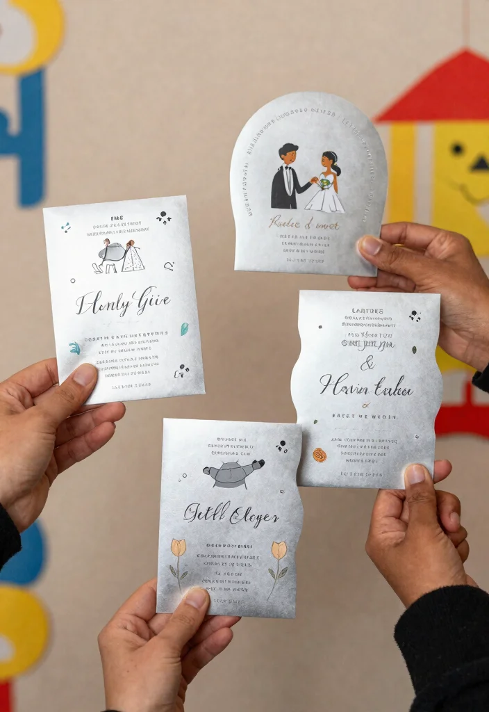 14 Silver Wedding Invitations That Don't Cost as Much as Custom - 12. Fun and Quirky Silver Invitations 1
