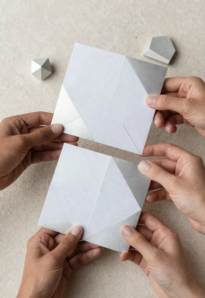 14 Silver Wedding Invitations That Don't Cost as Much as Custom - 2. Minimalist Silver Geometric Designs 1