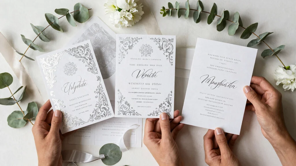 14 Silver Wedding Invitations That Don't Cost as Much as Custom