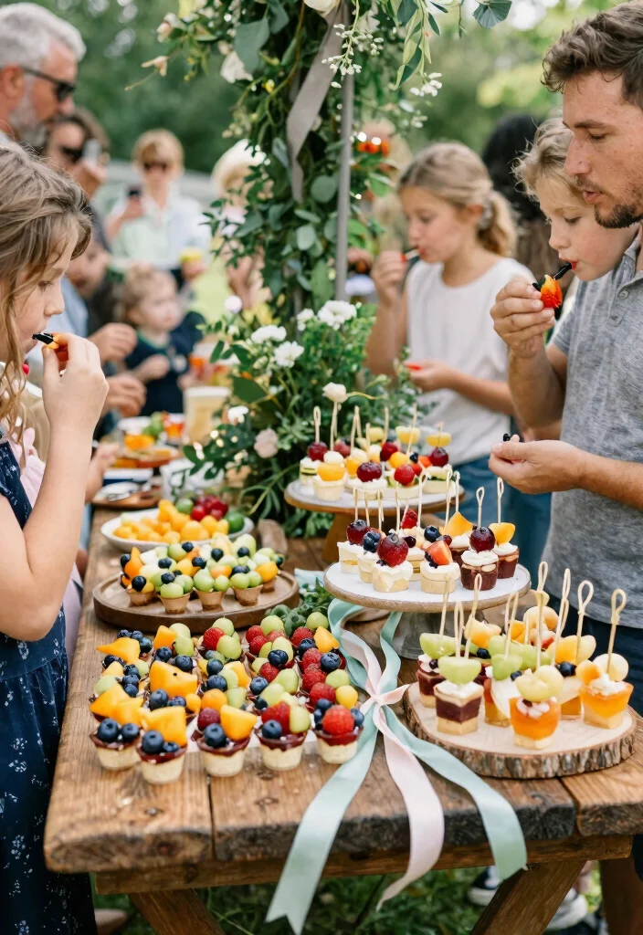 14 Wedding Fruit Table Ideas That Stay Fresh All Reception - 13. Mini Fruit Bites 1