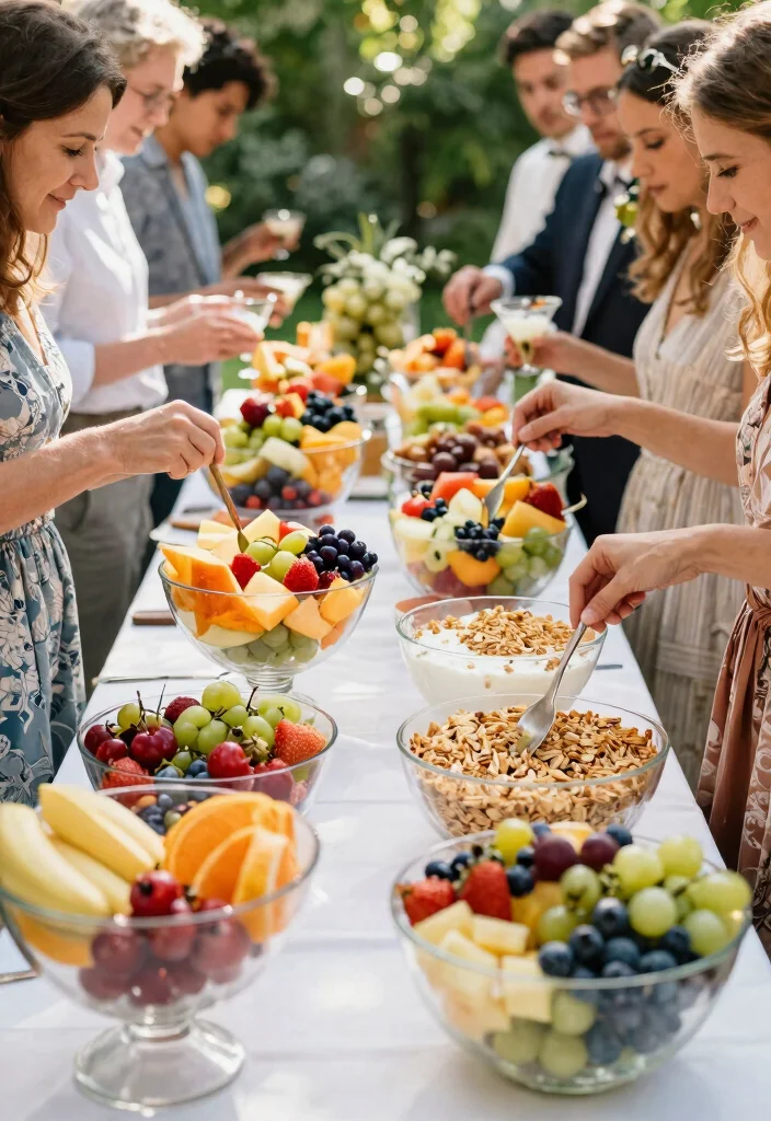 14 Wedding Fruit Table Ideas That Stay Fresh All Reception - 14. Customizable Fruit Bowls 1