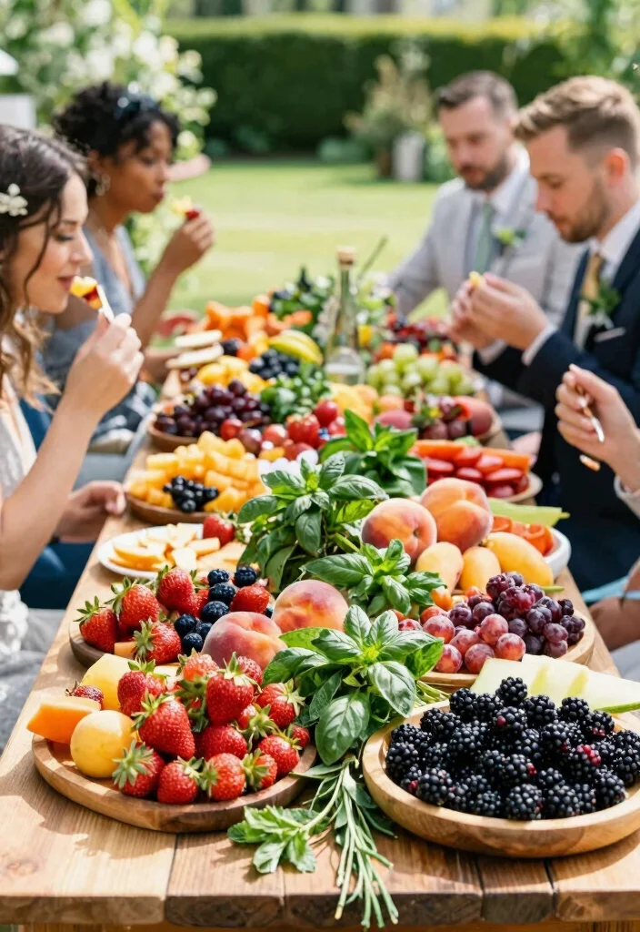 14 Wedding Fruit Table Ideas That Stay Fresh All Reception - 2. Seasonal Fruit Selection 1