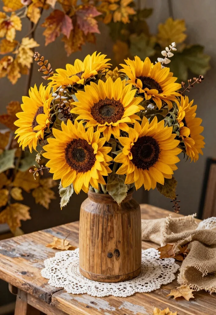 15 Autumnal Wedding Flowers That Don't Wilt Before the Ceremony - 12. Sunflowers 1