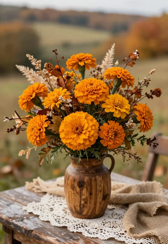 15 Autumnal Wedding Flowers That Don't Wilt Before the Ceremony - 4. Marigolds 1