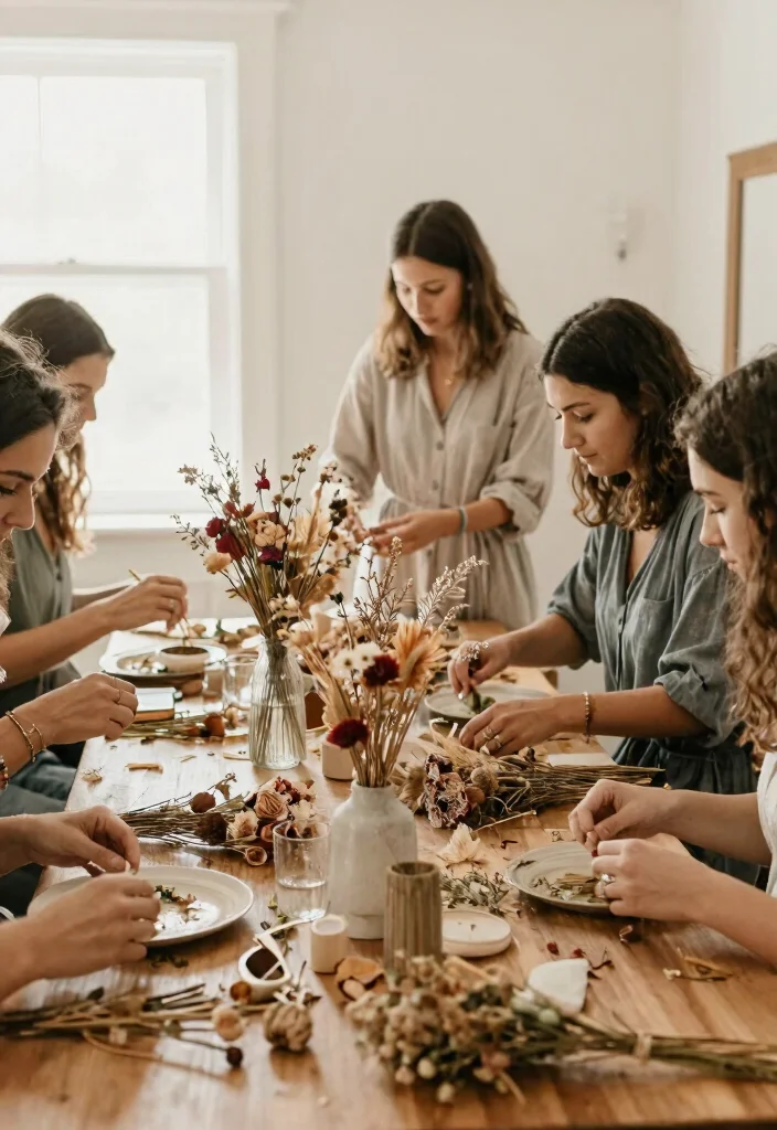 15 Cheap DIY Wedding Decorations That Look Like You Spent More - 6. Dried Flower Arrangements 1