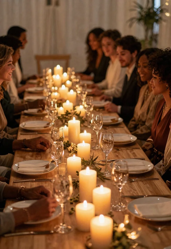 15 Gift Table Wedding Decoration Ideas Guests Can't Miss - 11. Eco-Friendly Candles 1