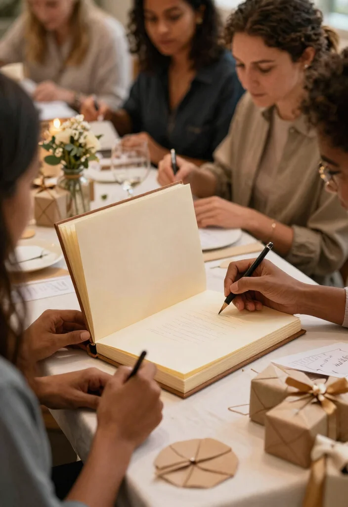 15 Gift Table Wedding Decoration Ideas Guests Can't Miss - 13. Interactive Guest Book 1
